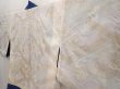 Photo7: 6626T03z410 Vintage Japanese Kimono Silk HAORI Flower Dark blue (7)