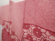Photo2: 6626T04z580 Vintage Japanese Kimono Silk SHIBORI HAORI Dull red (2)