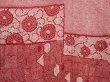 Photo3: 6626T04z580 Vintage Japanese Kimono Silk SHIBORI HAORI Dull red (3)