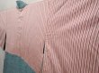 Photo7: 6626T06z520 Vintage Japanese Kimono Silk SHIBORI HAORI  Deep cyan (7)