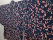 Photo2: 6626T07z340 Vintage Japanese Kimono Silk HAORI  Navy (2)