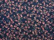 Photo3: 6626T07z340 Vintage Japanese Kimono Silk HAORI  Navy (3)