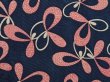 Photo4: 6626T07z340 Vintage Japanese Kimono Silk HAORI  Navy (4)