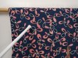Photo5: 6626T07z340 Vintage Japanese Kimono Silk HAORI  Navy (5)