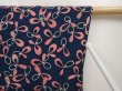 Photo8: 6626T07z340 Vintage Japanese Kimono Silk HAORI  Navy (8)
