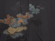 Photo3: 6626T08z500 Vintage Japanese Kimono Silk HAORI Cloud Black (3)