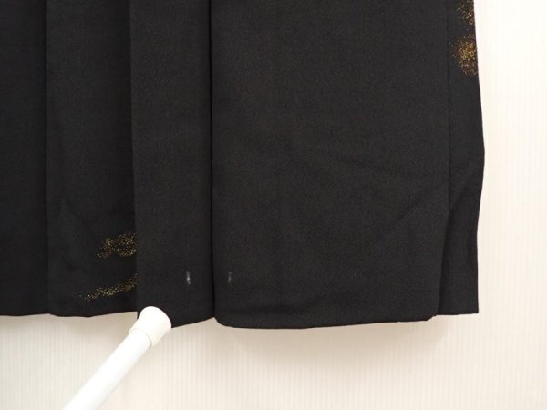 Photo7: 6626T08z500 Vintage Japanese Kimono Silk HAORI Cloud Black (7)