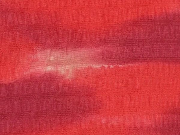 Photo4: 6626T10z530 Vintage Japanese Kimono Silk HAORI  Red-Pink (4)