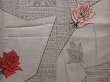 Photo5: 6626T12z870 Vintage Japanese Kimono Silk OMESHI Rose Gray (5)