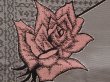 Photo6: 6626T12z870 Vintage Japanese Kimono Silk OMESHI Rose Gray (6)