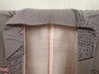 Photo7: 6626T12z870 Vintage Japanese Kimono Silk OMESHI Rose Gray (7)