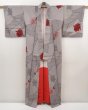 Photo8: 6626T12z870 Vintage Japanese Kimono Silk OMESHI Rose Gray (8)