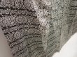 Photo3: 6626T13z940 Vintage Japanese Kimono Silk KOMON Flower Black (3)