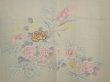 Photo3: 6629T02z610 Vintage Japanese Kimono Silk HAORI Flowers Off-white (3)