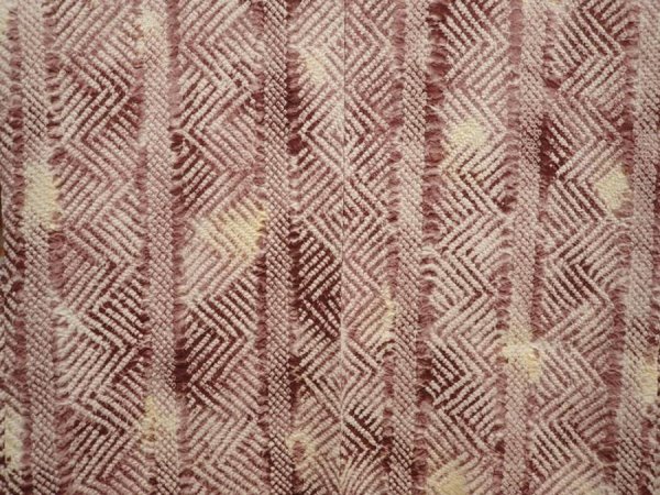 Photo3: 6629T03z480 Vintage Japanese Kimono Silk SHIBORI HAORI  Grape-Brown (3)