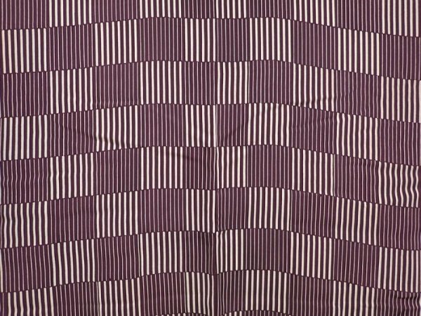 Photo3: 6629T04z570 Vintage Japanese Kimono Silk HAORI  Dark grape (3)