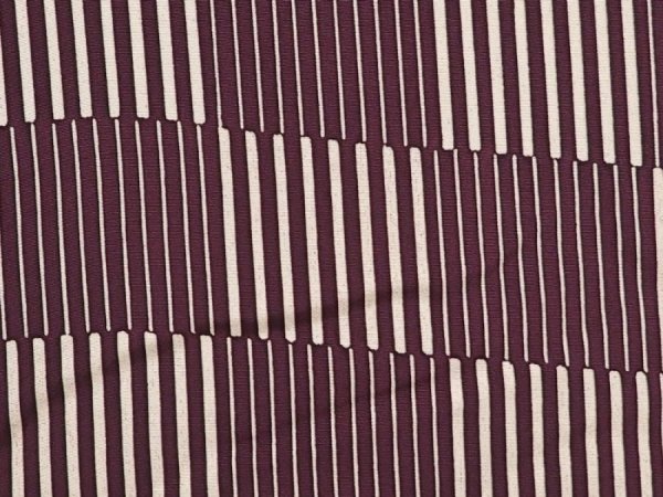 Photo4: 6629T04z570 Vintage Japanese Kimono Silk HAORI  Dark grape (4)