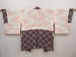 Photo6: 6629T04z570 Vintage Japanese Kimono Silk HAORI  Dark grape (6)