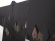 Photo2: 6629T05z560 Vintage Japanese Kimono Silk HAORI Trees Black (2)