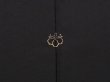 Photo5: 6629T07z550 Vintage Japanese Kimono Silk HAORI Flower Black (5)