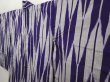 Photo2: 6629T08z400 Antique Japanese Kimono Silk HAORI Yagasuri Dark lavender blue (2)