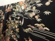 Photo2: 6629T11z1640  Japanese Kimono Silk FURISODE Royal cart Black (2)