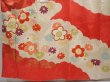 Photo5: 6629T12z1000 Vintage Japanese Kimono Silk FURISODE Plum blossom Red-Pink (5)