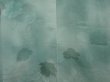 Photo3: 6630T01z410 Vintage Japanese Kimono Silk HAORI Flower Dull cyan (3)