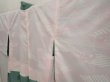 Photo7: 6630T01z410 Vintage Japanese Kimono Silk HAORI Flower Dull cyan (7)
