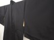 Photo2: 6630T02z560 Vintage Japanese Kimono Silk HAORI Trees Black (2)