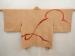 Photo1: 6630T03z500 Vintage Japanese Kimono Silk SHIBORI HAORI  Orange-Brown (1)