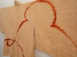 Photo2: 6630T03z500 Vintage Japanese Kimono Silk SHIBORI HAORI  Orange-Brown (2)