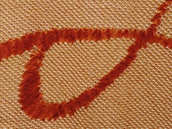 Photo4: 6630T03z500 Vintage Japanese Kimono Silk SHIBORI HAORI  Orange-Brown (4)