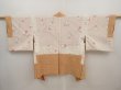 Photo6: 6630T03z500 Vintage Japanese Kimono Silk SHIBORI HAORI  Orange-Brown (6)