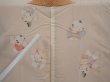 Photo8: 6630T03z500 Vintage Japanese Kimono Silk SHIBORI HAORI  Orange-Brown (8)