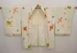 Photo7: 6630T04z540 Vintage Japanese Kimono Silk HAORI Ivy Soft green (7)