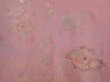 Photo3: 6630T06z560 Vintage Japanese Kimono Silk HAORI Flower Dull pink (3)