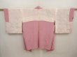 Photo7: 6630T06z560 Vintage Japanese Kimono Silk HAORI Flower Dull pink (7)