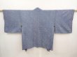 Photo1: 6630T07z380 Vintage Japanese Kimono Silk SHIBORI HAORI  Navy (1)