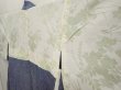 Photo7: 6630T07z380 Vintage Japanese Kimono Silk SHIBORI HAORI  Navy (7)