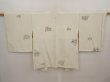 Photo1: 6630T08z570 Vintage Japanese Kimono Silk HAORI Flower Lily white (1)