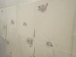 Photo2: 6630T08z570 Vintage Japanese Kimono Silk HAORI Flower Lily white (2)