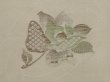 Photo4: 6630T08z570 Vintage Japanese Kimono Silk HAORI Flower Lily white (4)
