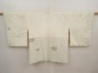 Photo7: 6630T08z570 Vintage Japanese Kimono Silk HAORI Flower Lily white (7)