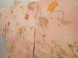 Photo2: 6630T11z570 Vintage Japanese Kimono Silk HAORI Flower Peach (2)
