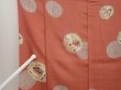 Photo8: 6630T13z640 Vintage Japanese Kimono Silk KOMON Flower Dark coral (8)