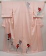Photo1: 6630T14z810  Japanese Kimono Silk TSUKESAGE Rose Pink (1)