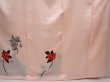 Photo7: 6630T14z810  Japanese Kimono Silk TSUKESAGE Rose Pink (7)
