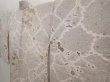 Photo2: 6701T01z790 Vintage Japanese Kimono Silk HAORI Chrysanthemum Light gray (2)