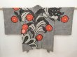 Photo1: 6701T04z640 Vintage Japanese Kimono Silk SHIBORI HAORI Flower Black (1)